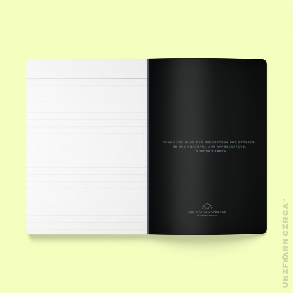 SIMON (SOFT COVER) NOTE & SKETCH JOURNAL | Acid Green/Black