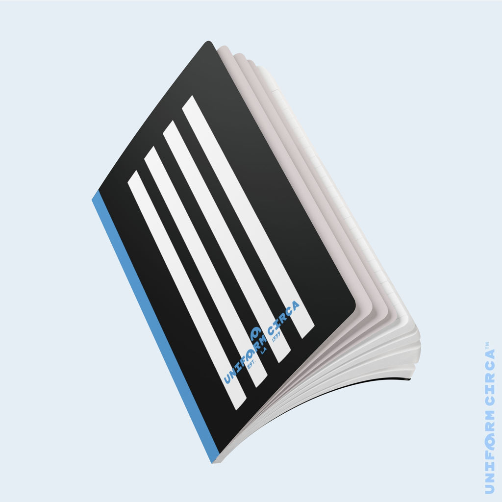 SIMON NOTE & SKETCH JOURNAL | BLACK/WHITE/BLUE (SOFT COVER)