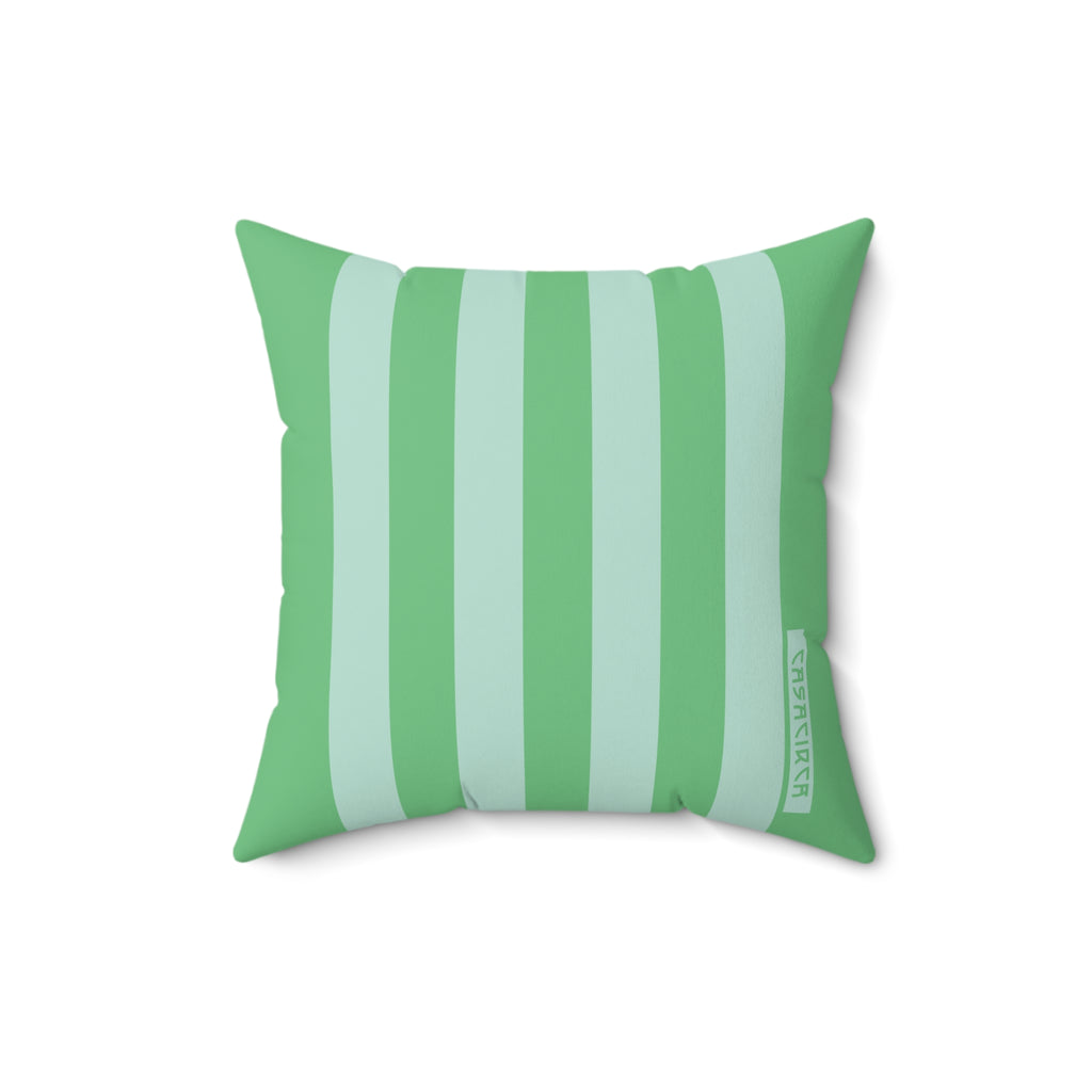 CASACIRCA | REVERSO PILLOW | GREEN/MINT | Stylish Faux Suede Pillow - Home Decor, Cozy Living Room, Gift Idea, Nautical Theme, Interior Design Accents