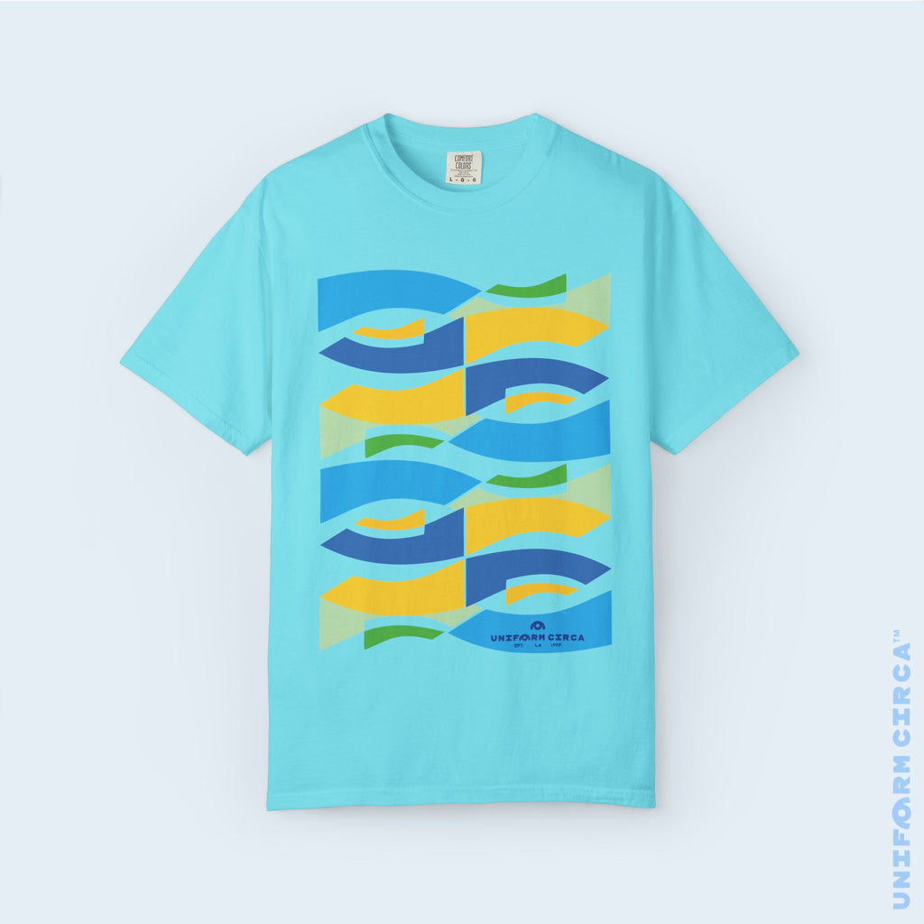 WAVEY 2  | CREWNECK T-SHIRT | Printed Unisex Garment-Dyed Graphic Tee