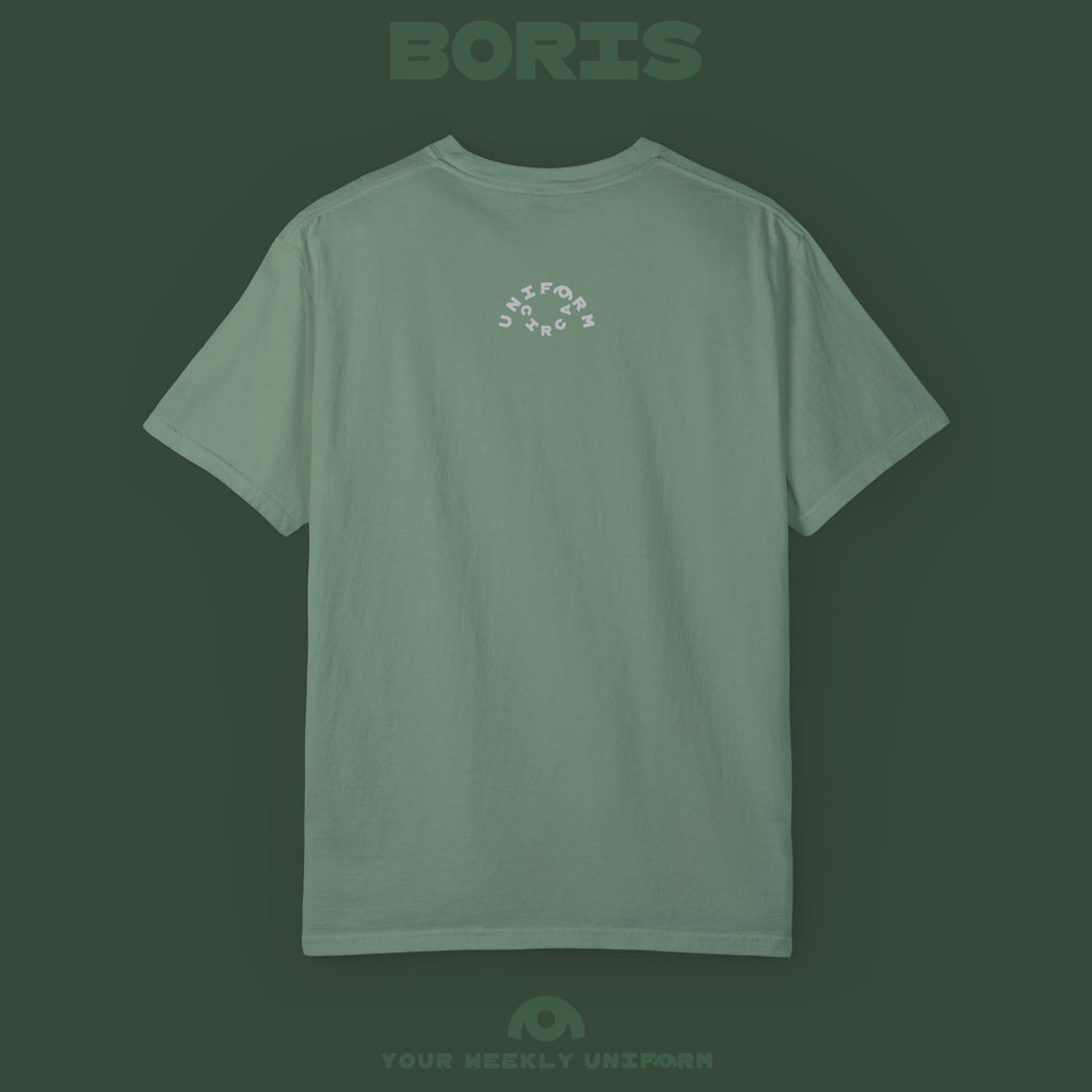 BORIS TUESDAY | CREWNECK T-SHIRT | PRINTED BLACK