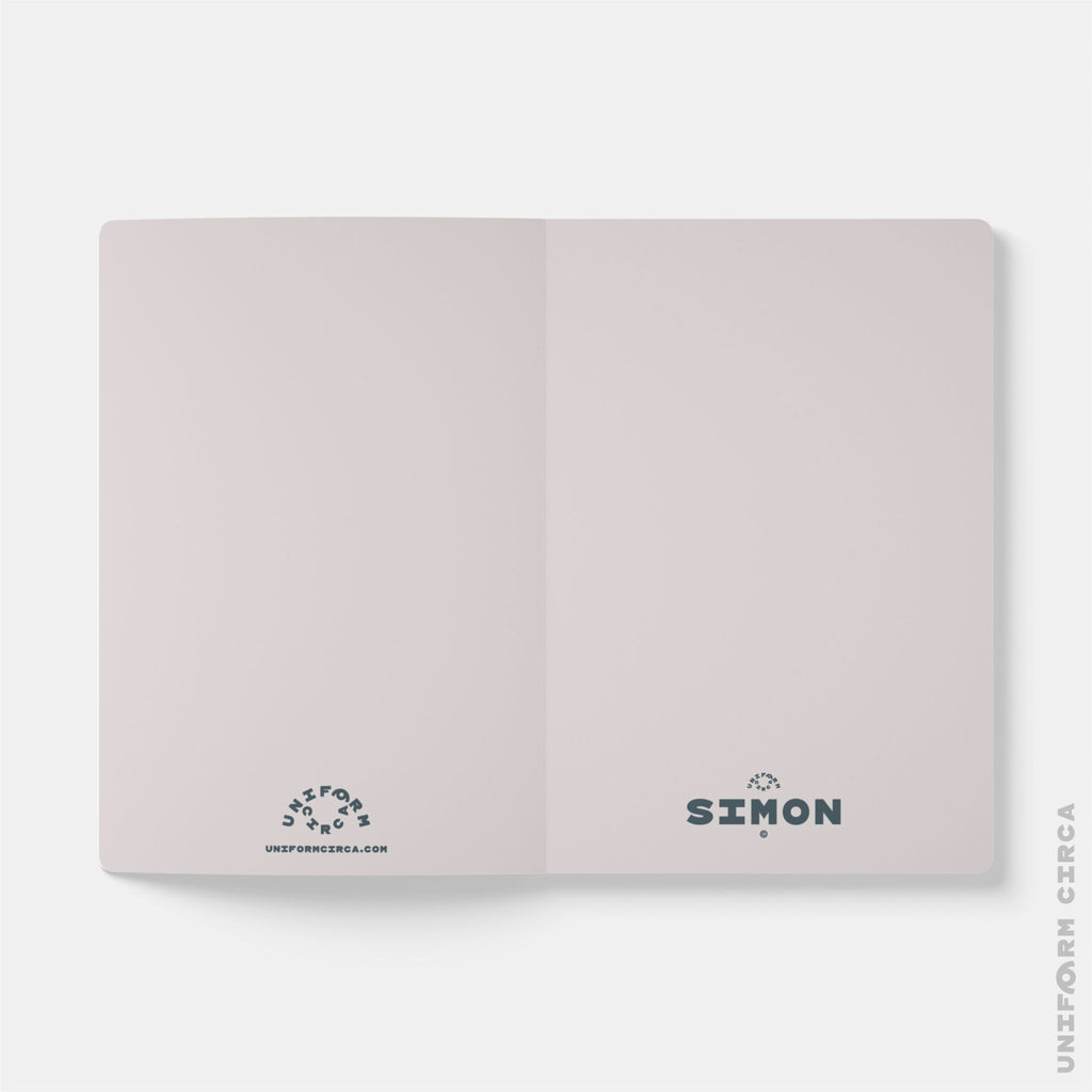 SIMON (SOFT COVER) NOTE & SKETCH JOURNAL | Black/White/Putting Green