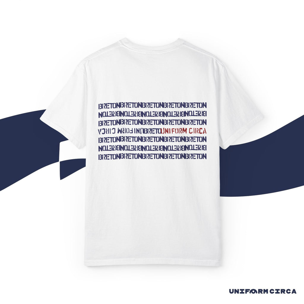BRETON STRIPE CREWNECK T-SHIRT | Navy