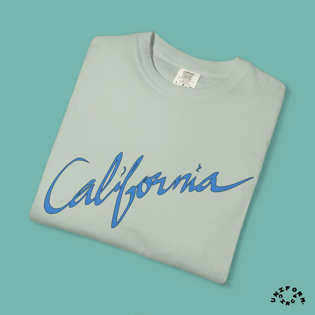 CALIFORNIA BLUEPRINT CREWNECK T-SHIRT | Printed