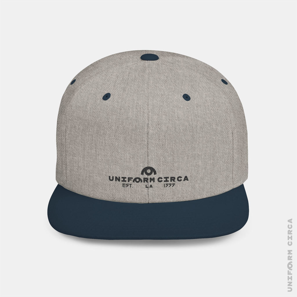 WORDMARK | Embroidered BLACK | Flat Bill Snapback Hat, Trendy Cap for Casual Wear, Streetwear Accessory, Perfect Gift for Friends and Family