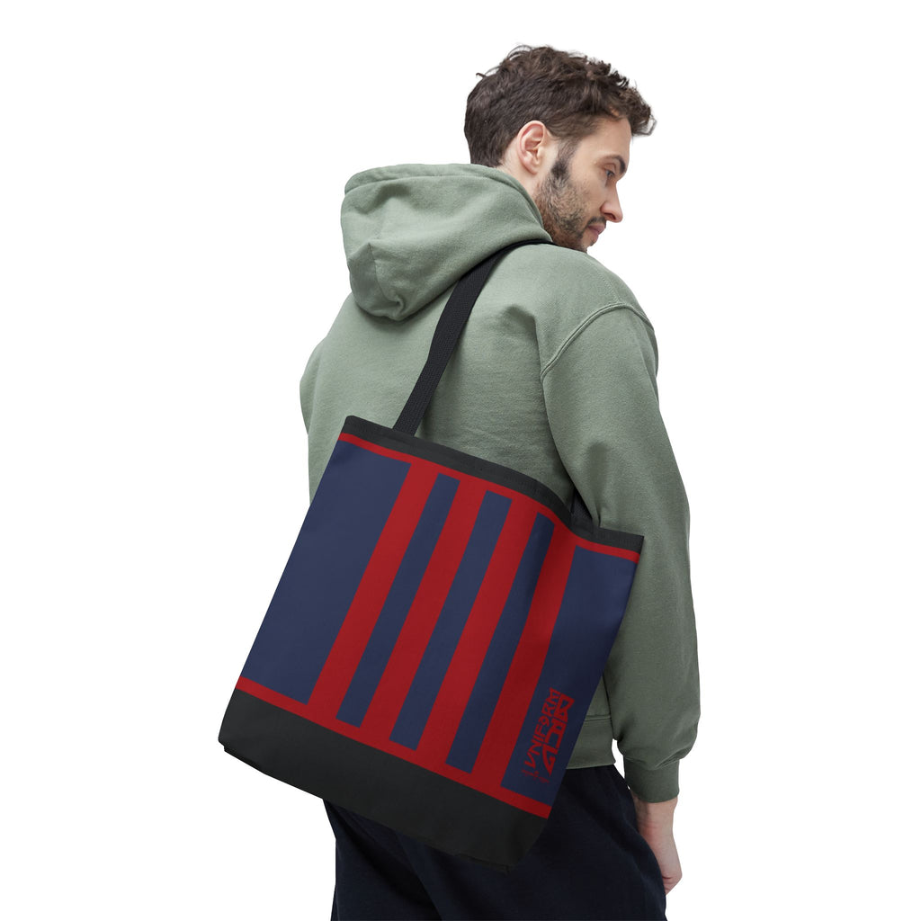 RACER JR. BAG | NAVY/RED/BLACK | Stylish Minimalist Tote Bag, Eco-Friendly Shopping Bag, Chic Carryall, Reusable Tote, Fashionable Beach Bag, Trendy Everyday Essentials