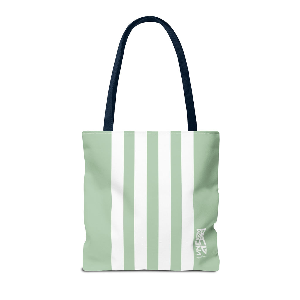 RACER JR. BAG | CUCUMBER/WHITE | Stylish Minimalist Tote Bag, Eco-Friendly Shopping Bag, Chic Carryall, Reusable Tote, Fashionable Beach Bag, Trendy Everyday Essentials
