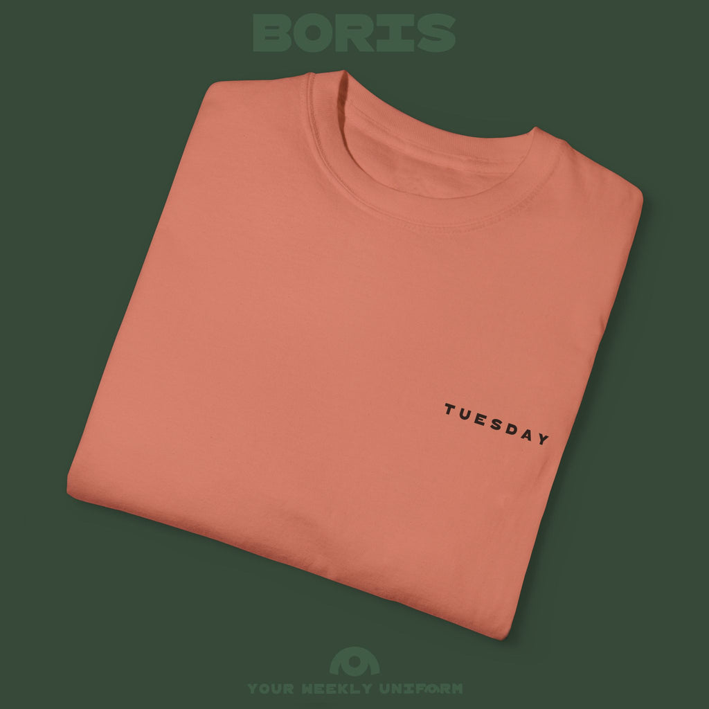 BORIS TUESDAY | CREWNECK T-SHIRT | PRINTED BLACK