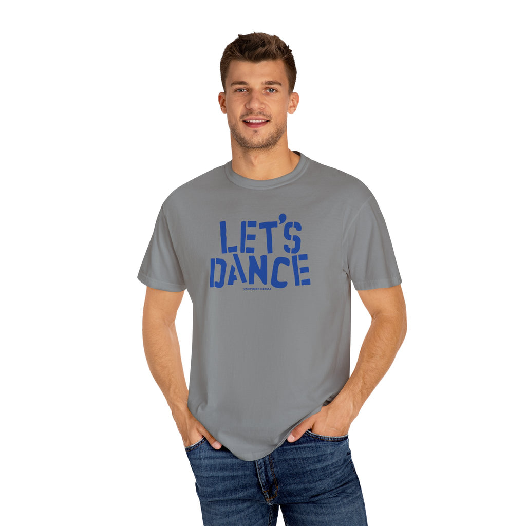 LET'S DANCE REVISITED CREWNECK T-SHIRT | Printed Blue