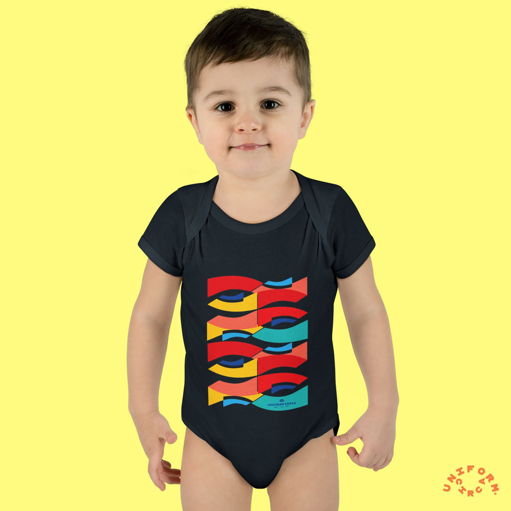 Wavey Kidsplay | Infant Baby Rib Bodysuit | Multiple Colors