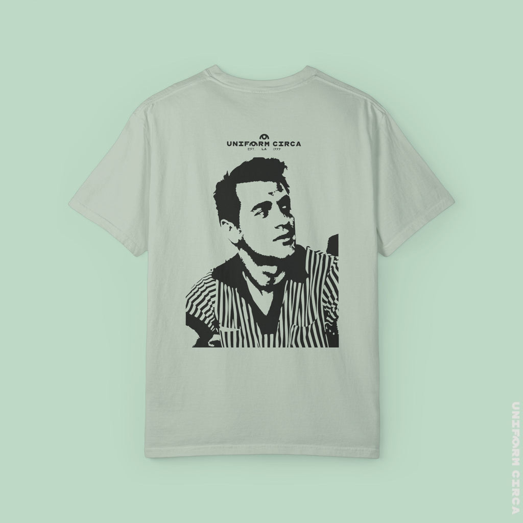 ROCK | CREWNECK T-SHIRT | PRINTED | Retro-Inspired Unisex Garment-Dyed T-Shirt with Iconic Design