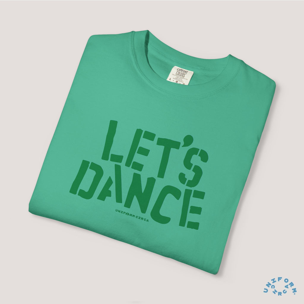 LET'S DANCE REVISITED CREWNECK T-SHIRT | PRINTED GREEN