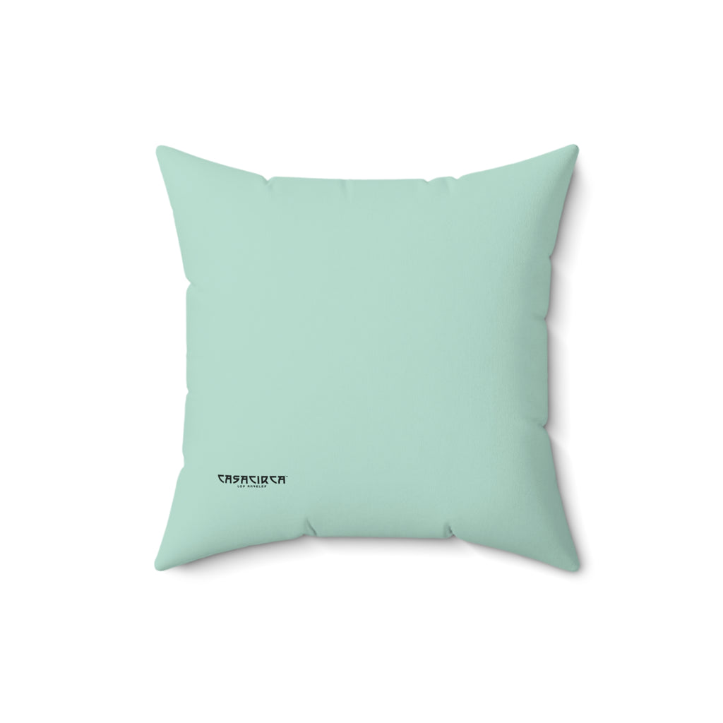 CASACIRCA | REVERSO PILLOW | GREEN/MINT | Stylish Faux Suede Pillow - Home Decor, Cozy Living Room, Gift Idea, Nautical Theme, Interior Design Accents
