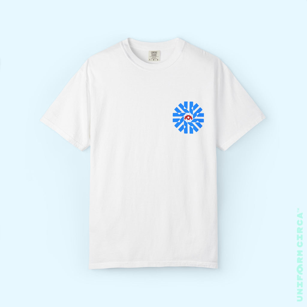 UC NASA BURST | Printed BLUE/RED | Unisex Garment-Dyed T-Shirt