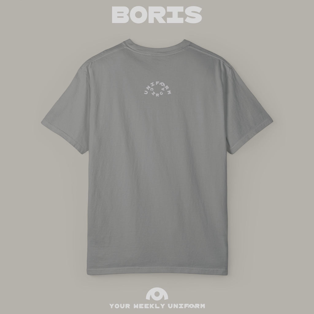 BORIS FRIDAY | CREWNECK T-SHIRT | PRINTED BLACK