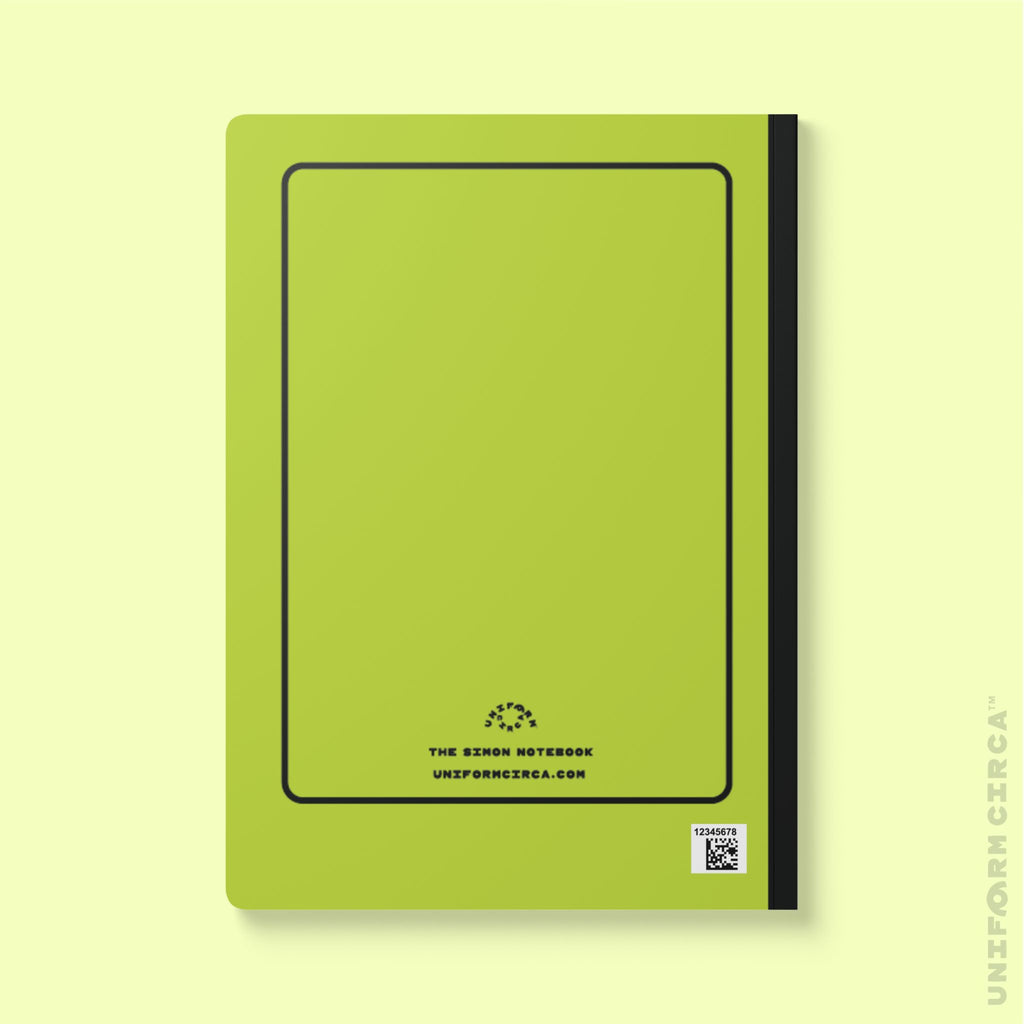 SIMON (SOFT COVER) NOTE & SKETCH JOURNAL | Acid Green/Black