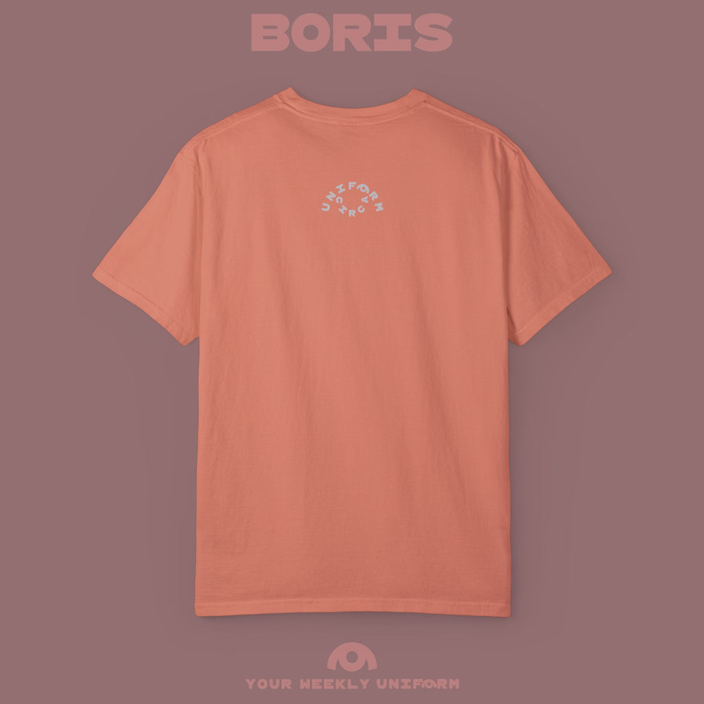 BORIS THURSDAY | CREWNECK T-SHIRT| PRINTED BLACK