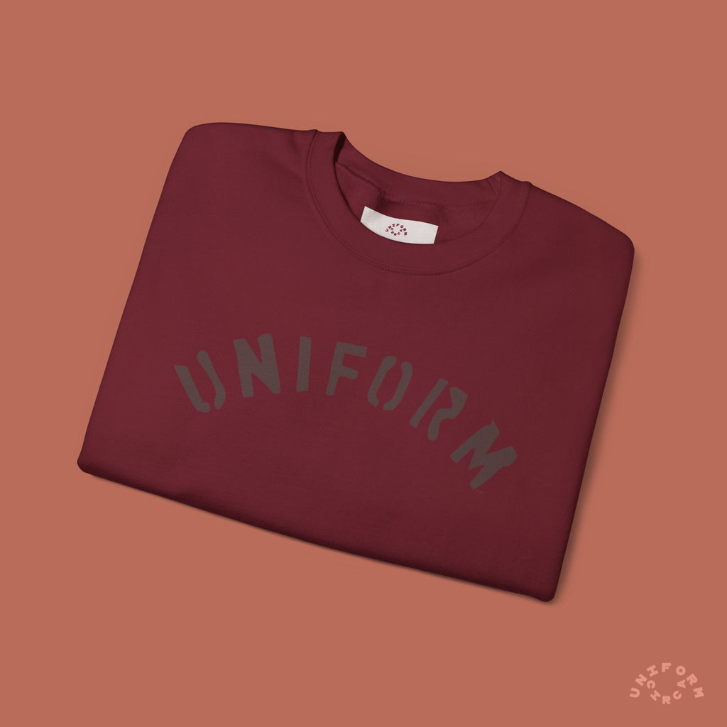 ARC UNIFORM CREWNECK SWEATSHIRT | PRINTED MOCHA