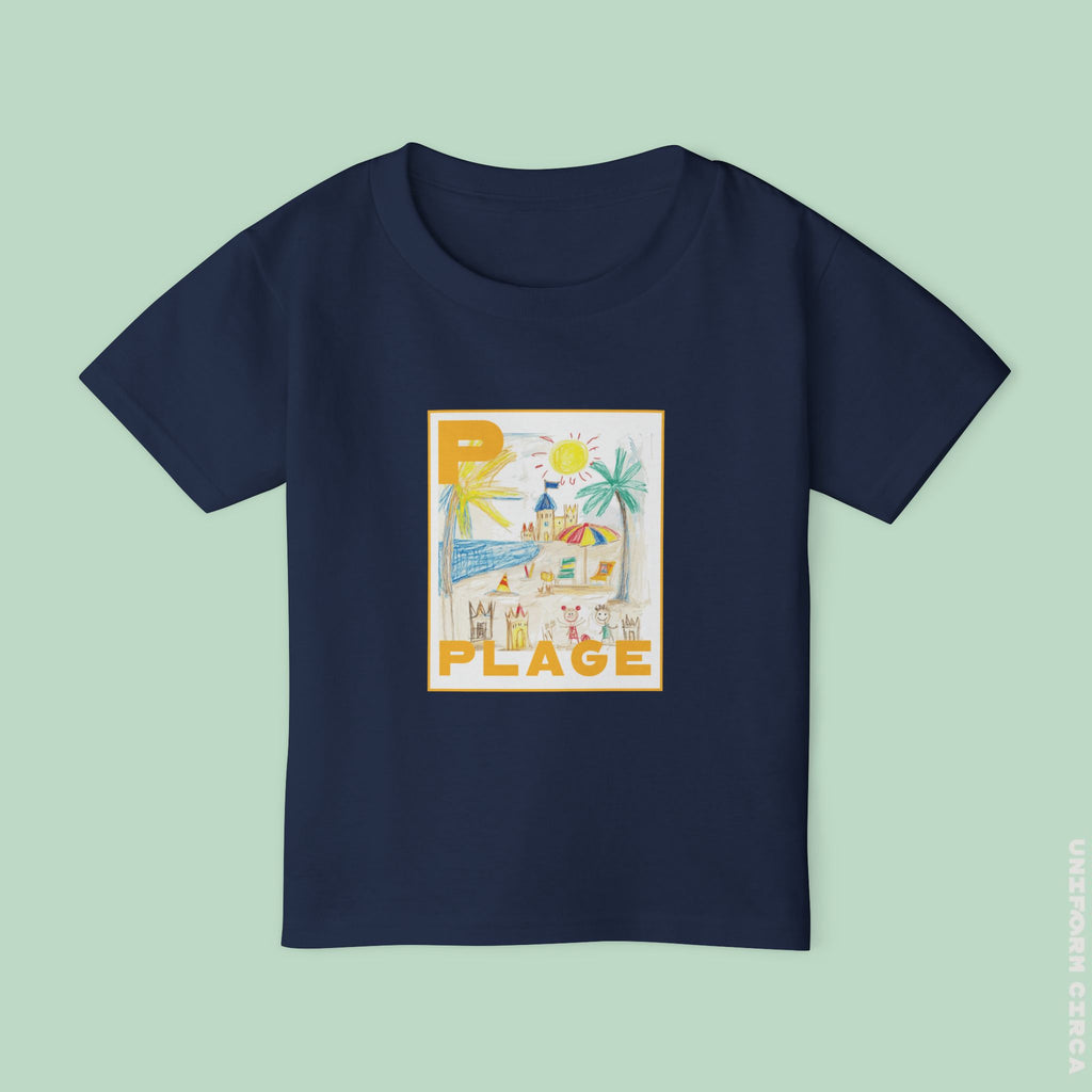 Plage/Beach Design Toddler T-Shirt | Perfect for Playful Days