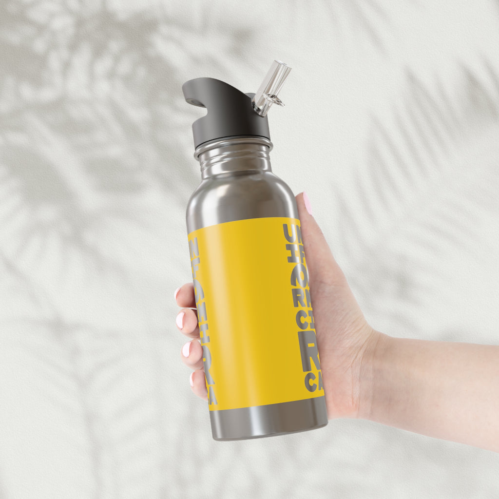 UC FULL STACK | YELLOW | BPA FREE, Eco-Friendly 20oz Stainless Steel Water Bottle with Straw