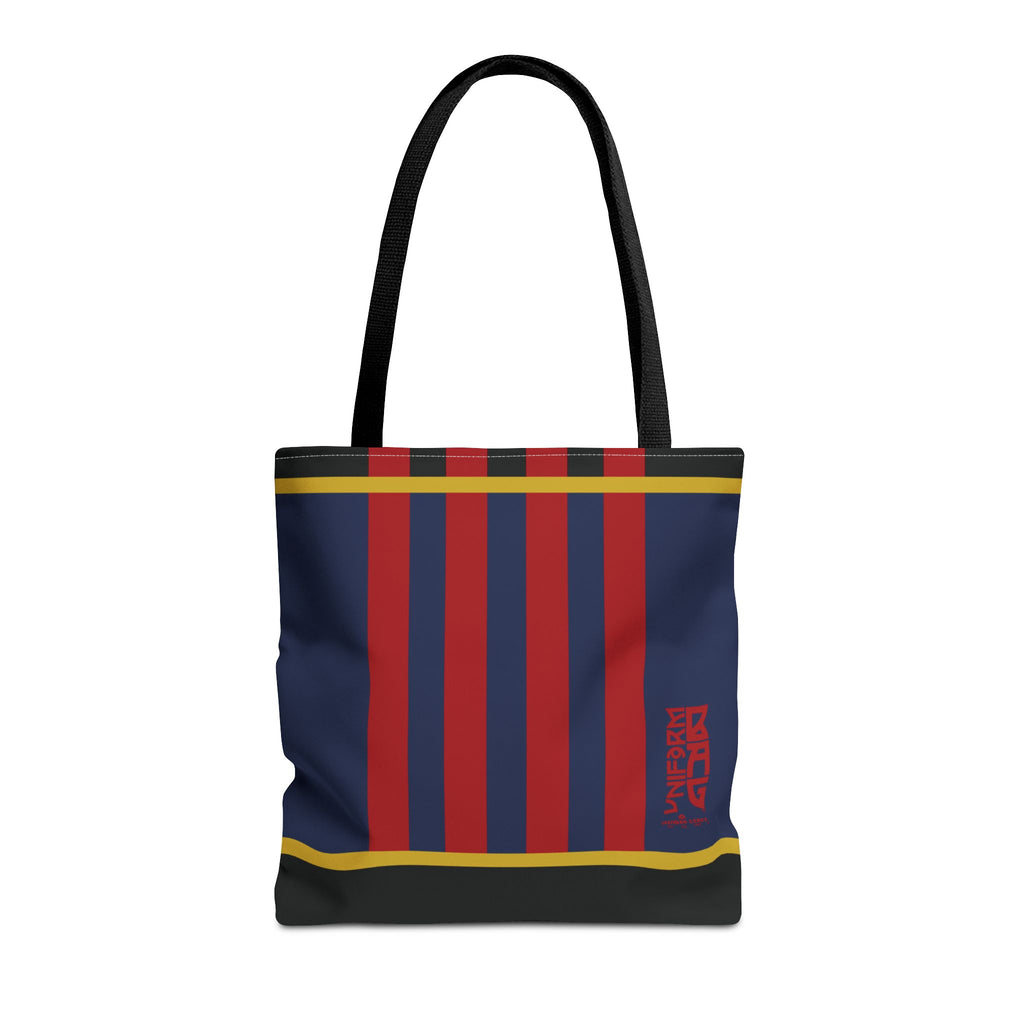 RACER JR. BAG | NAVY/BLACK/RED | Stylish Minimalist Tote Bag, Eco-Friendly Shopping Bag, Chic Carryall, Reusable Tote, Fashionable Beach Bag, Trendy Everyday Essentials