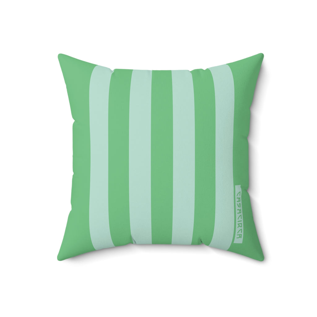 CASACIRCA | REVERSO PILLOW | GREEN/MINT | Stylish Faux Suede Pillow - Home Decor, Cozy Living Room, Gift Idea, Nautical Theme, Interior Design Accents
