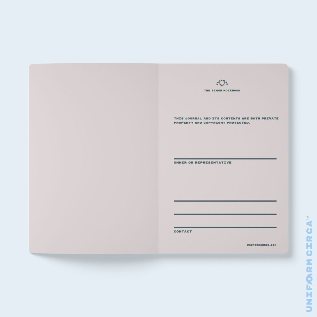 SIMON NOTE & SKETCH JOURNAL | BLACK/WHITE/BLUE (SOFT COVER)