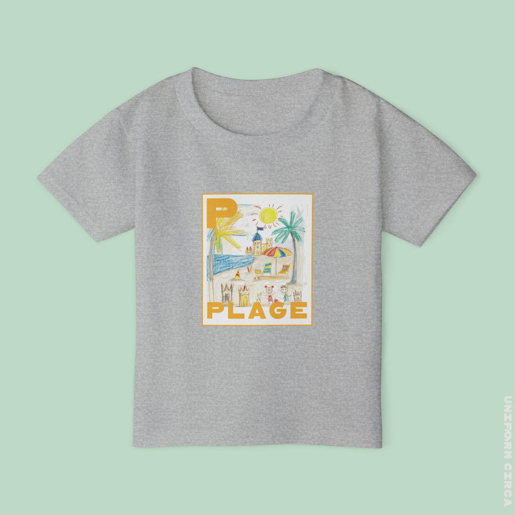 Plage/Beach Design Toddler T-Shirt | Perfect for Playful Days