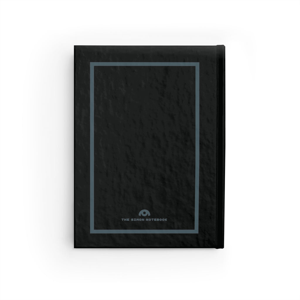 SIMON | JOURNAL & NOTEBOOK | Hardcover Blank Pages 5"x7" | Black & Slate