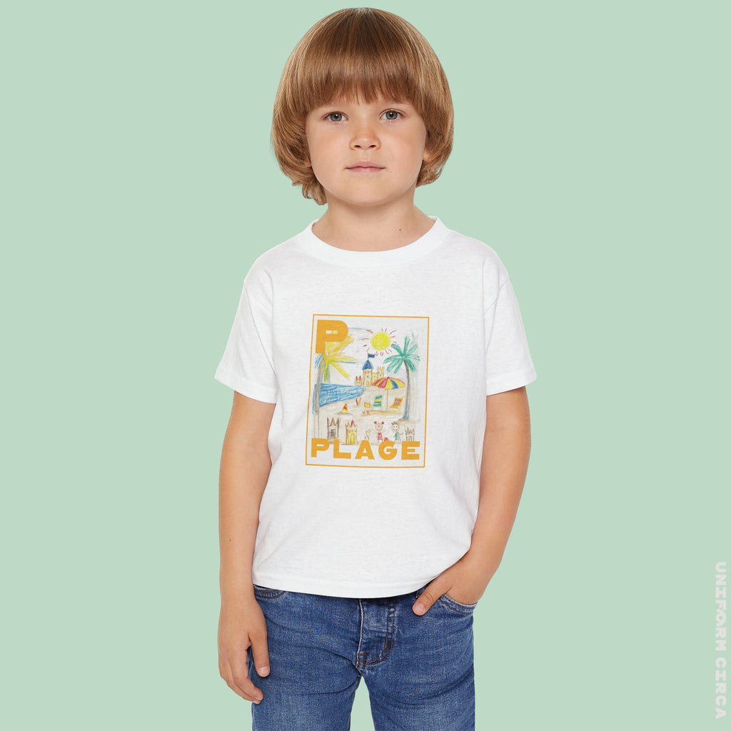 Plage/Beach Design Toddler T-Shirt | Perfect for Playful Days