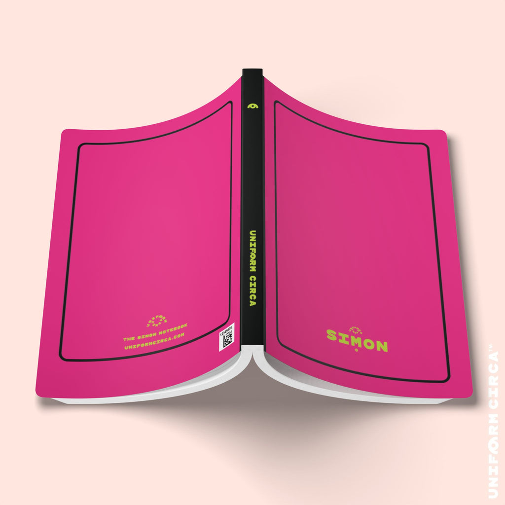 SIMON (LINED) NOTE & SKETCH JOURNAL | Hot Pink/Acid Green/Black