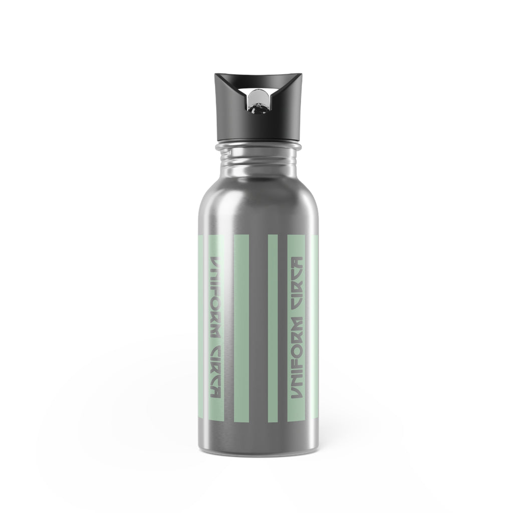 UNIFORM GREEN BURST | BPA FREE, Eco-Friendly 20oz Stainless Steel Water Bottle with Straw