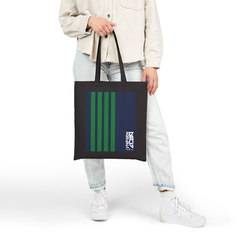 RACER MAGAZINE BAG | NAVY/RED | Stylish Cotton Canvas Tote Bag for Everyday Use, Reusable Shopping Bag, Eco-Friendly Gift, Graphic Tote, Fashion Accessories
