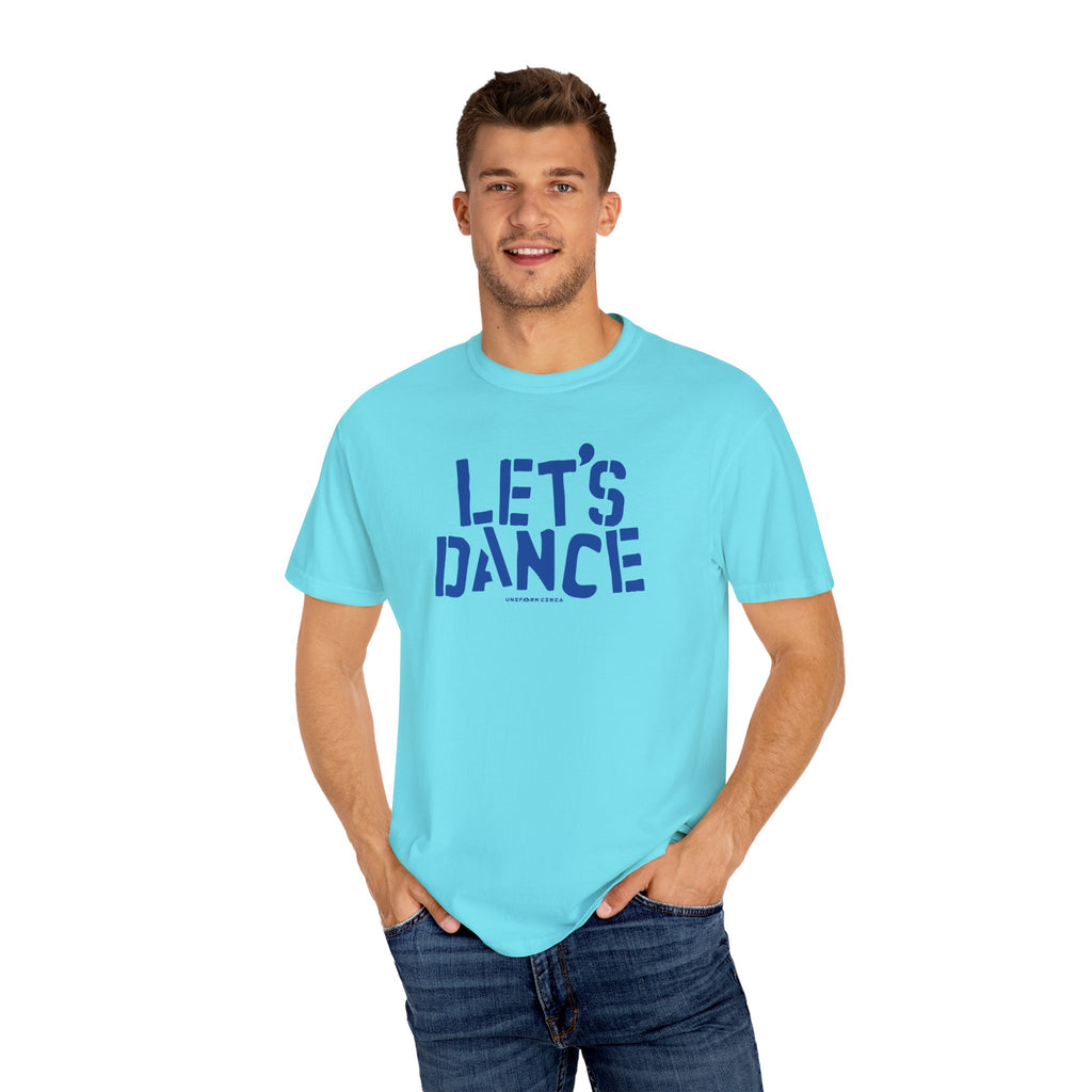 LET'S DANCE REVISITED CREWNECK T-SHIRT | Printed Blue