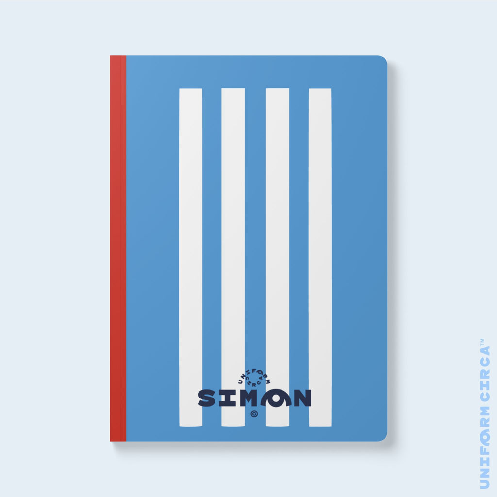 SIMON NOTE & SKETCH JOURNAL | BLACK/WHITE/BLUE (SOFT COVER)