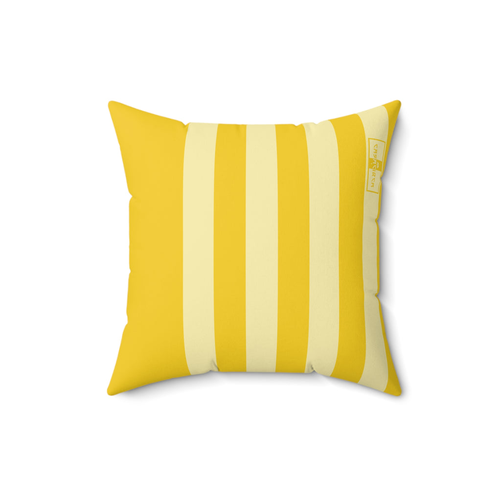 CASACIRCA | SIDECAR PILLOW | SUNBURST/LEMON | Stylish Faux Suede Pillow - Home Decor, Cozy Living Room, Gift Idea, Nautical Theme, Interior Design Accents