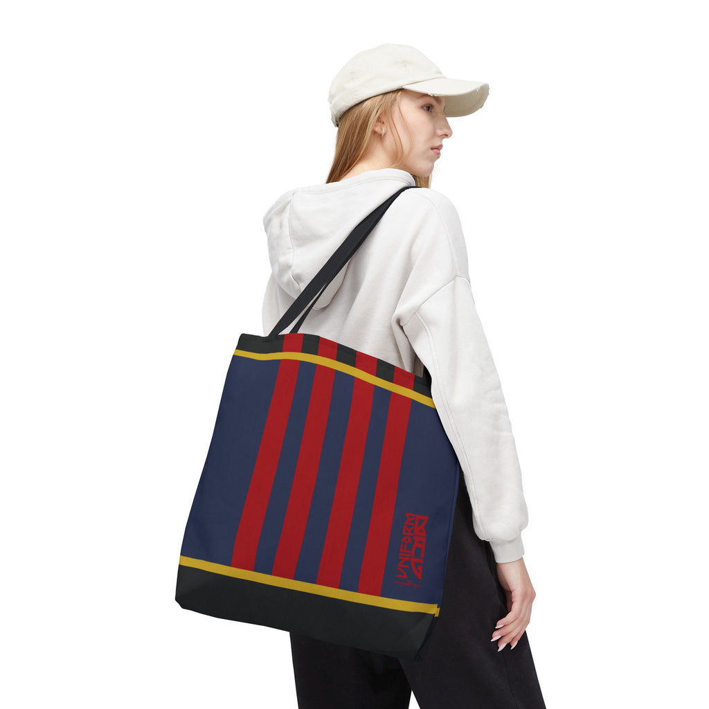RACER JR. BAG | NAVY/BLACK/RED | Stylish Minimalist Tote Bag, Eco-Friendly Shopping Bag, Chic Carryall, Reusable Tote, Fashionable Beach Bag, Trendy Everyday Essentials
