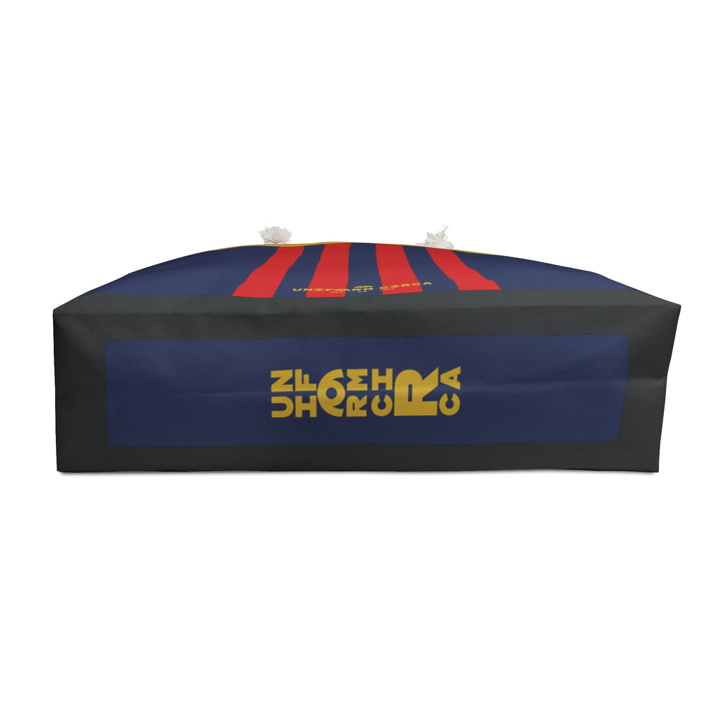 THE GR/RACER MAX BAG | NAVY-RED-GOLD | Weekender Bag - Stylish Travel Tote, Gym Bag, Beach Bag, Personalized Gift, Spacious Weekend Accessories