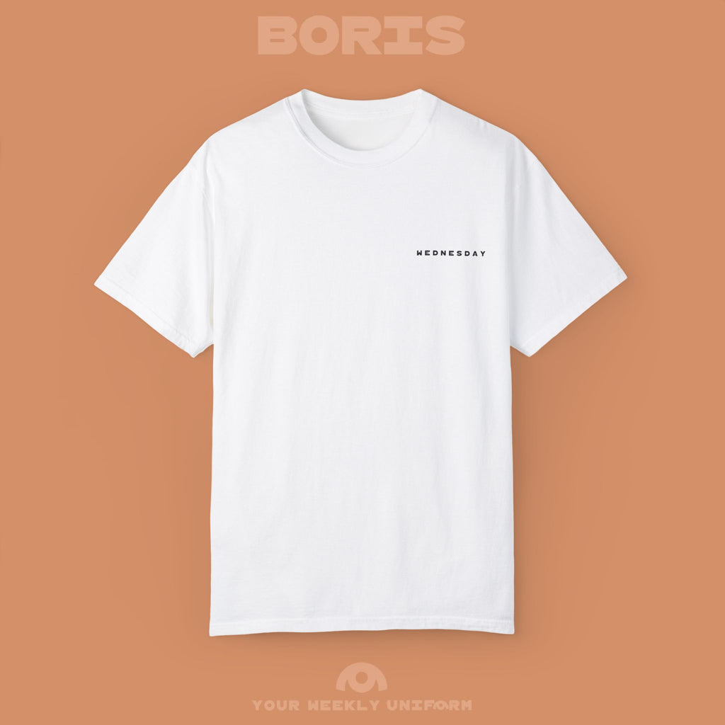 BORIS WEDNESDAY | CREWNECK T-SHIRT | PRINTED BLACK