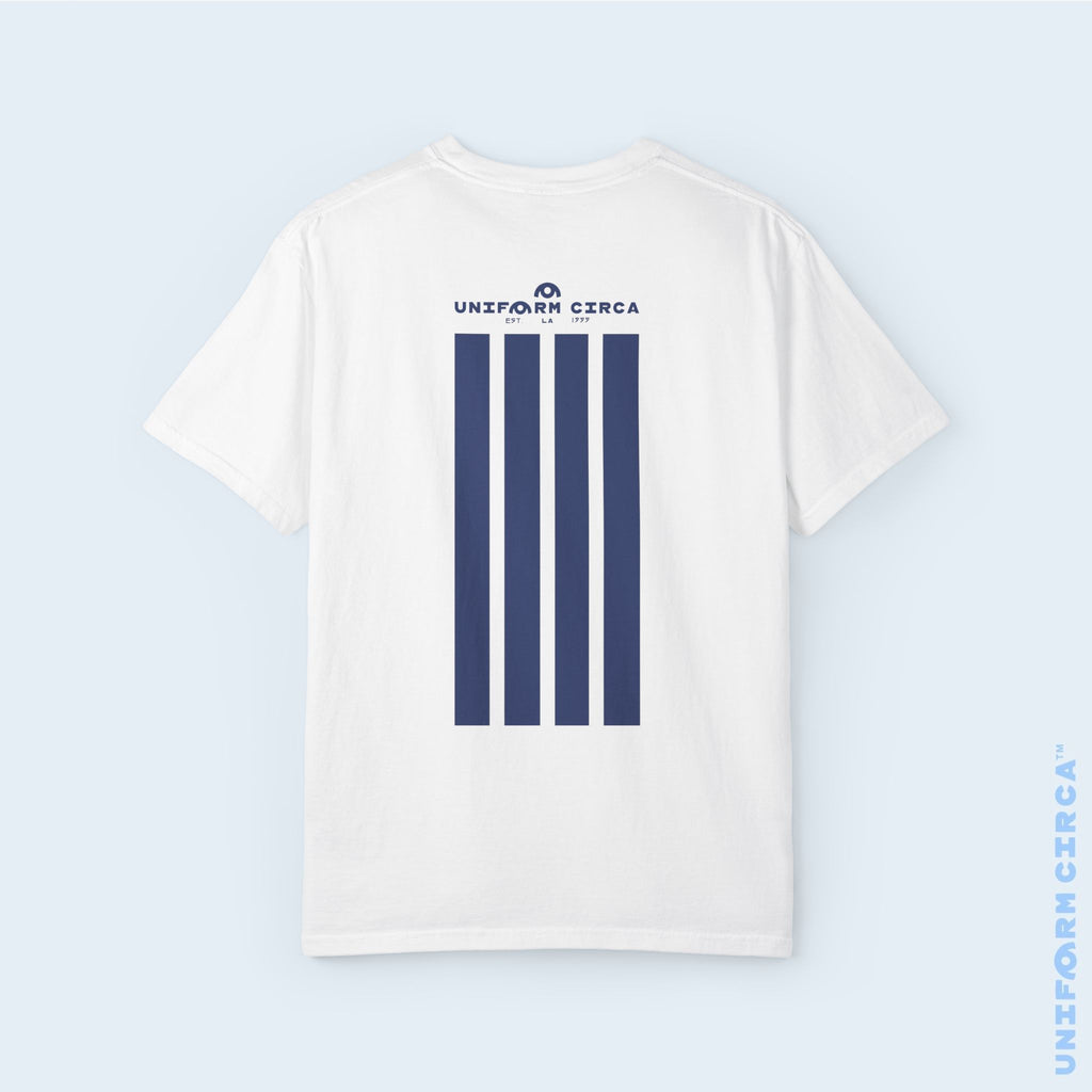 BAR MARK | NAVY | CREWNECK T-SHIRT | Printed
