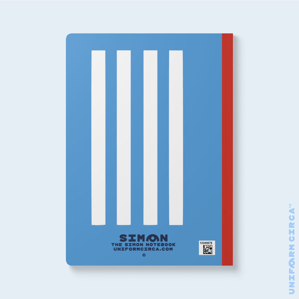 SIMON NOTE & SKETCH JOURNAL | BLACK/WHITE/BLUE (SOFT COVER)