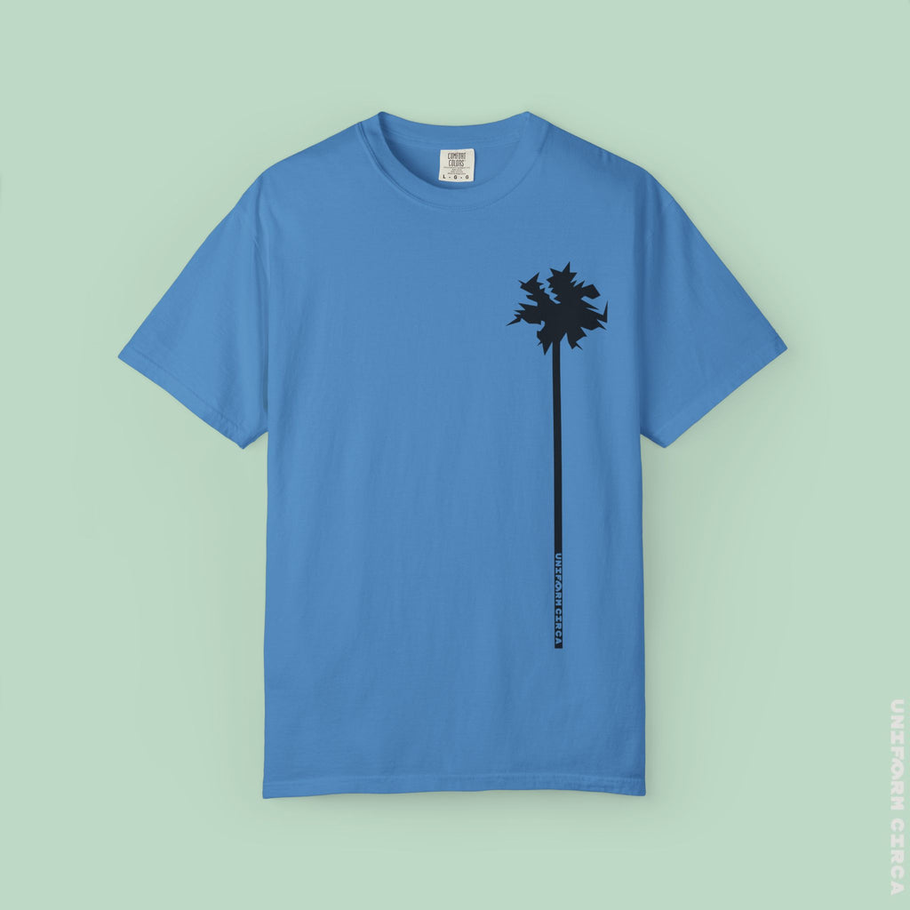 LONE PALM CREWNECK T-SHIRT | Printed Unisex Garment-Dyed Graphic Tee