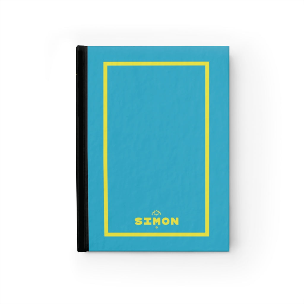 SIMON | JOURNAL & NOTEBOOK | Hardcover Blank Pages 5"x7" | Robin's Egg Blue & Acid Green
