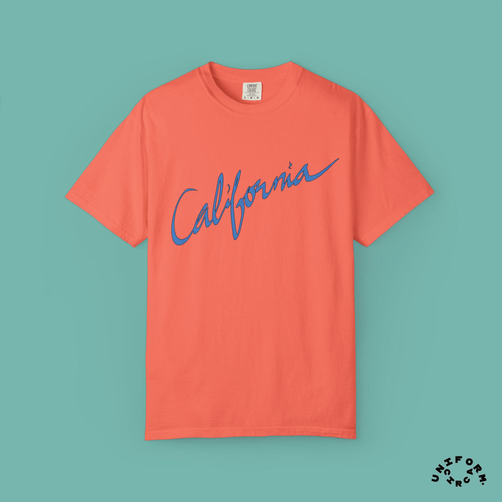 CALIFORNIA BLUEPRINT CREWNECK T-SHIRT | Printed