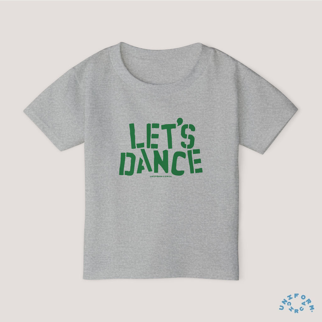 Let's Dance Toddler T-Shirt - Fun Cotton Tee for Kids (Printed Green)