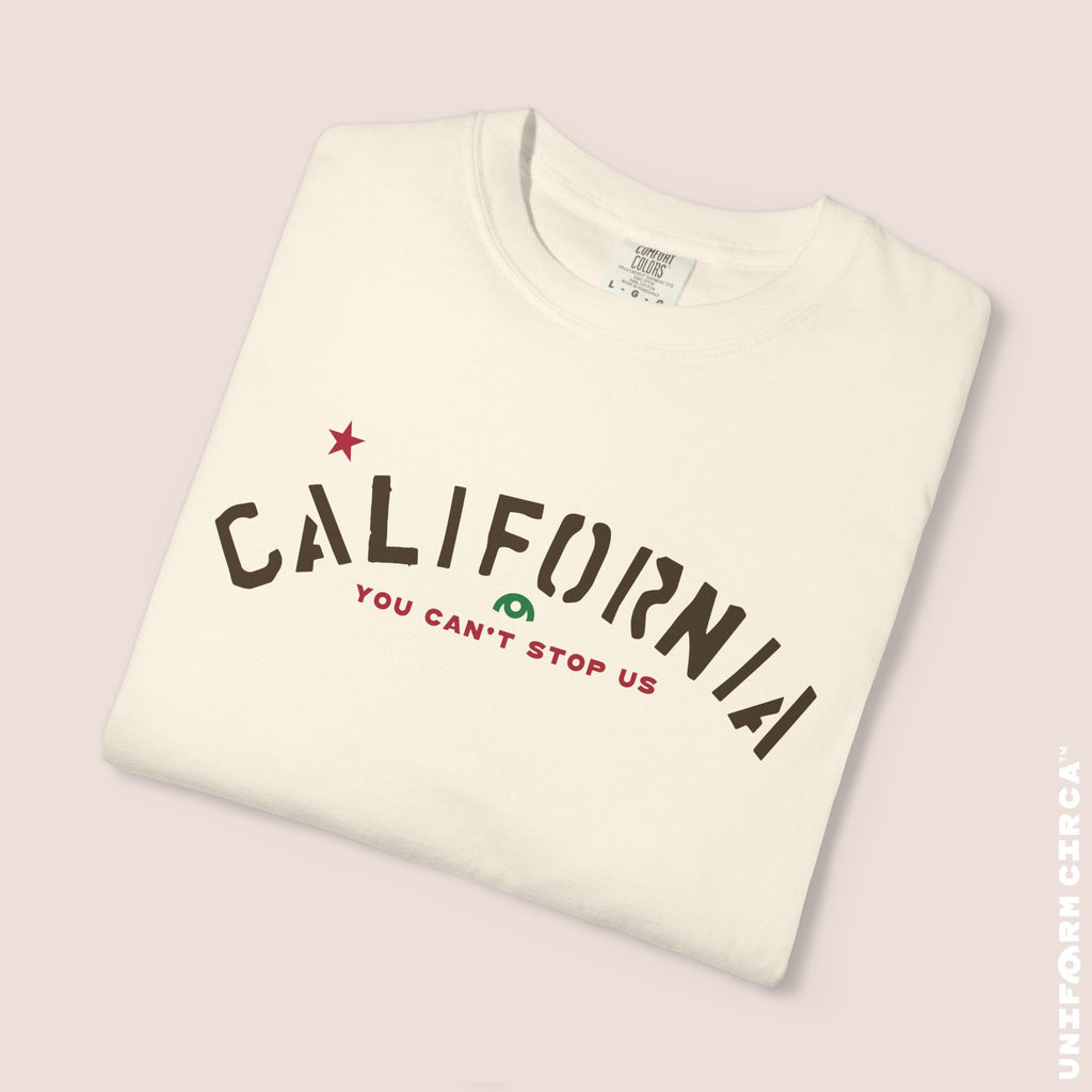 CALIFORNIA CAN'T STOP T-SHIRT | Flag Color Print