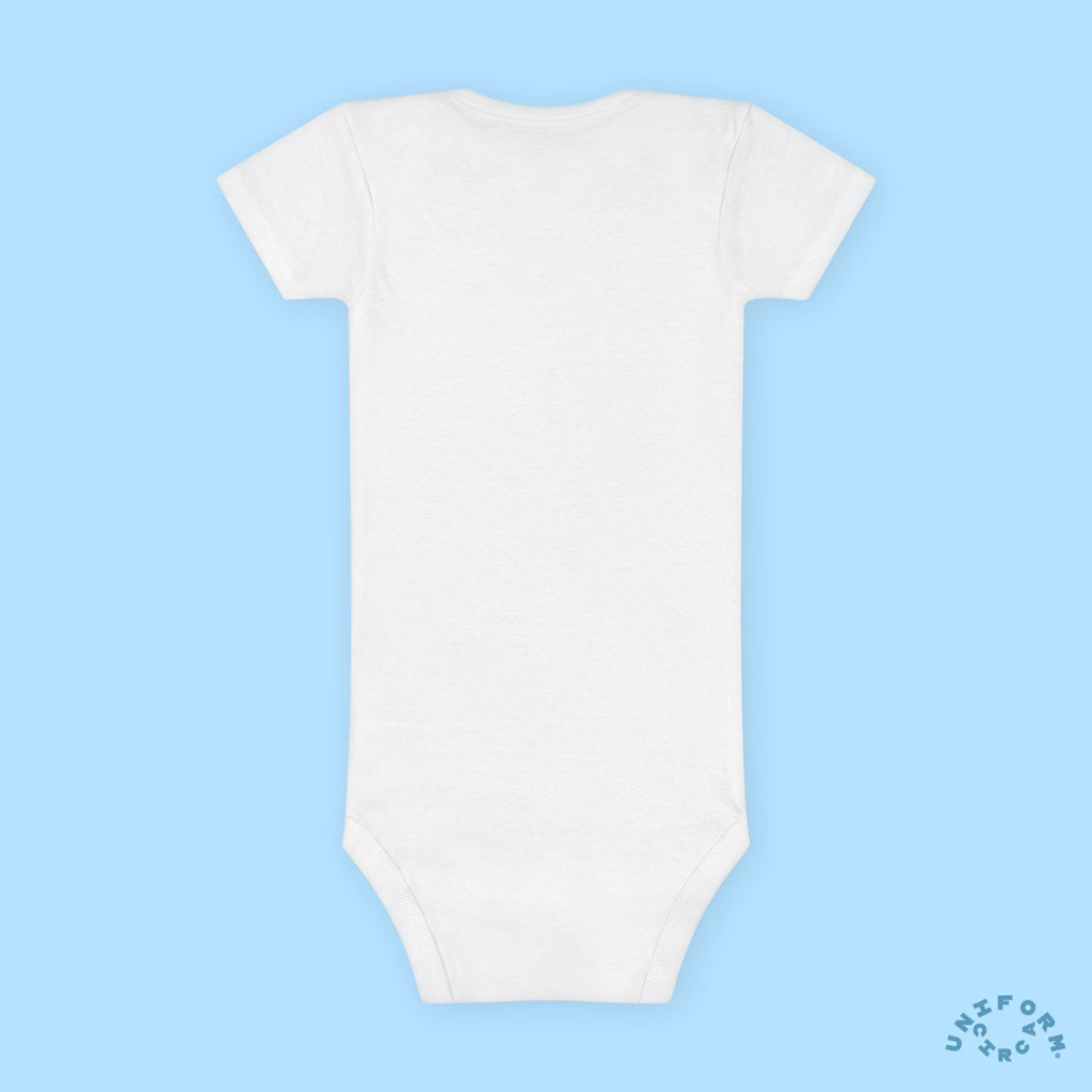 Organic Baby Onesie - SUNSHINE WORKSHOP "SunSounder" Cute Infant Bodysuit for Newborns