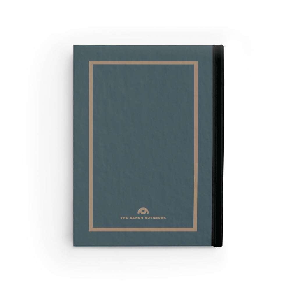 SIMON | JOURNAL & NOTEBOOK | Hardcover Blank Pages 5"x7" | Slate & Tan