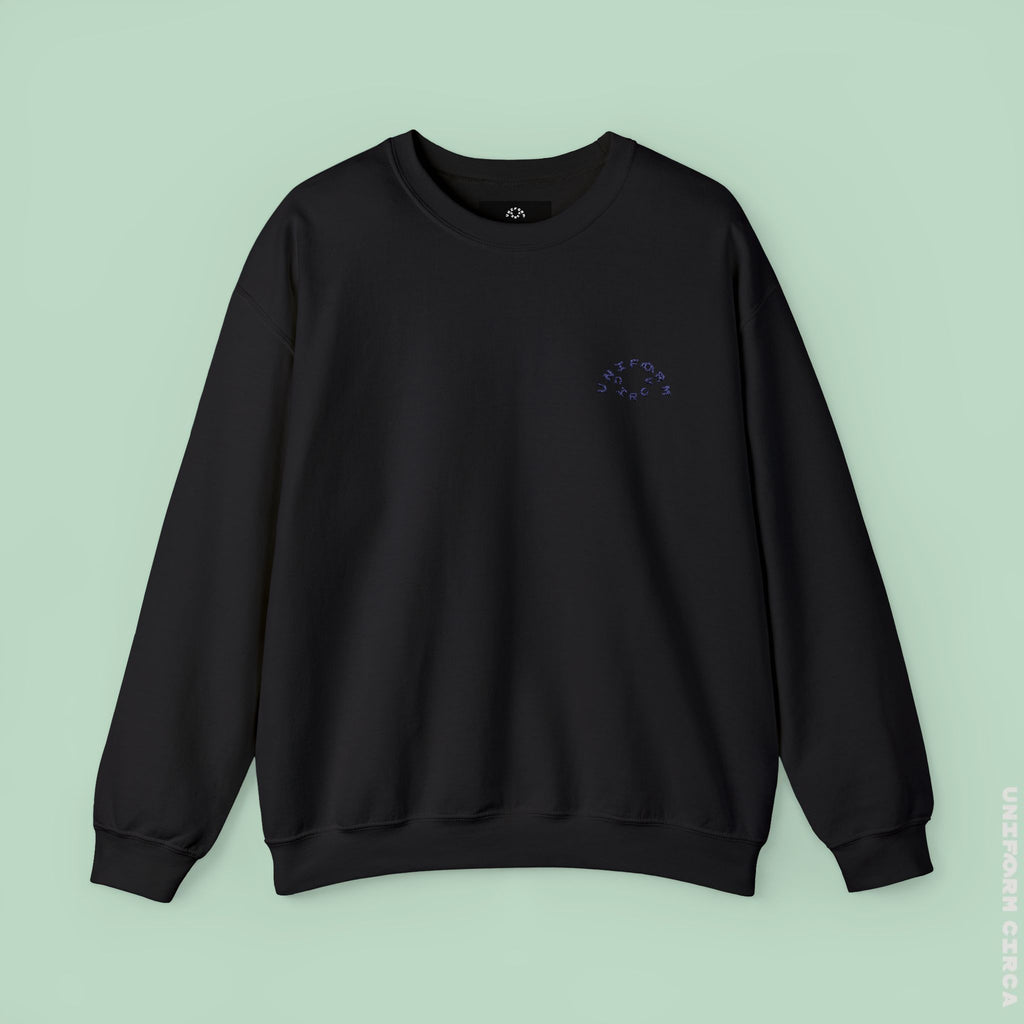 OCULUS LOGO CREWNECK SWEATSHIRT | Black Embroidery