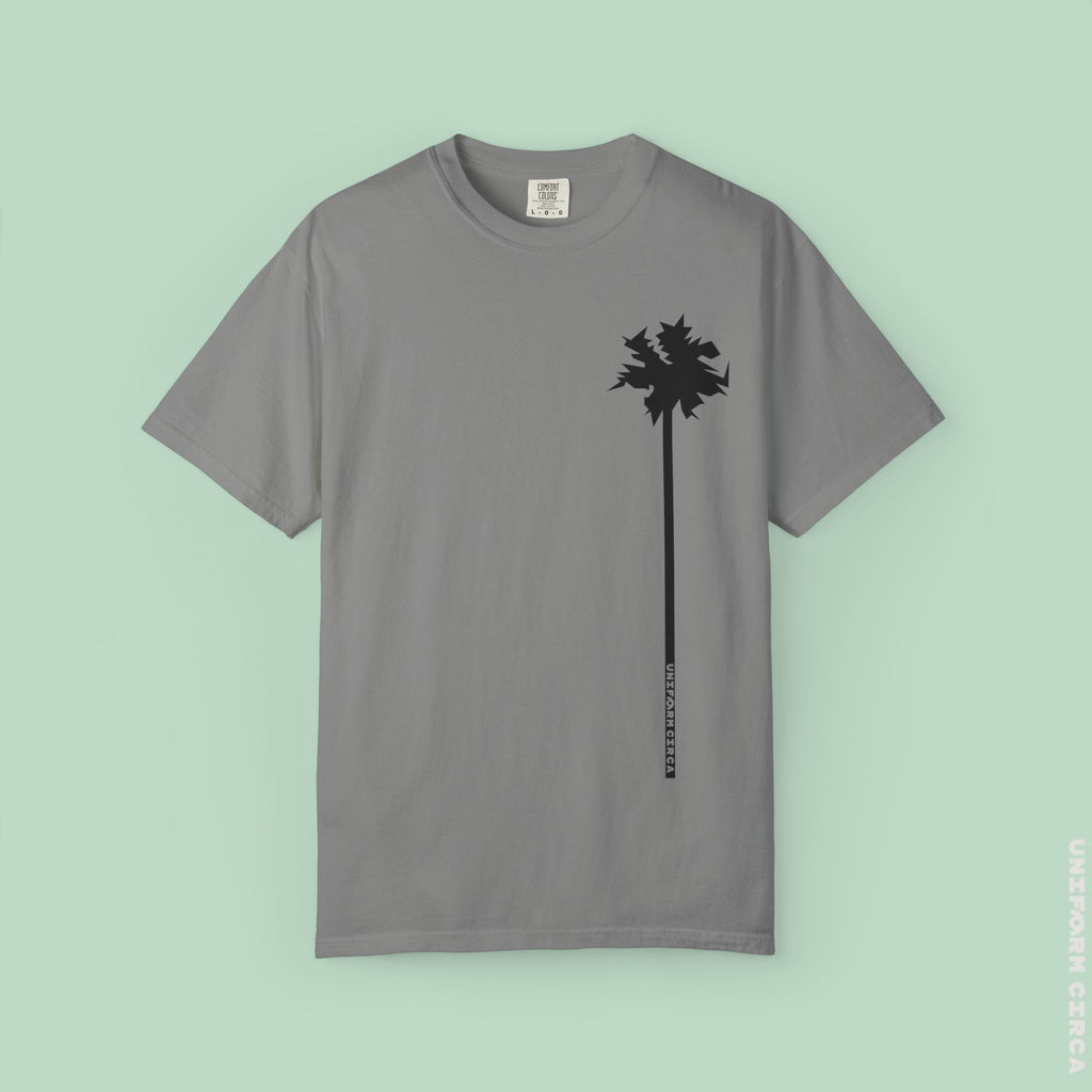LONE PALM CREWNECK T-SHIRT | Printed Unisex Garment-Dyed Graphic Tee